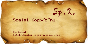 Szalai Koppány névjegykártya